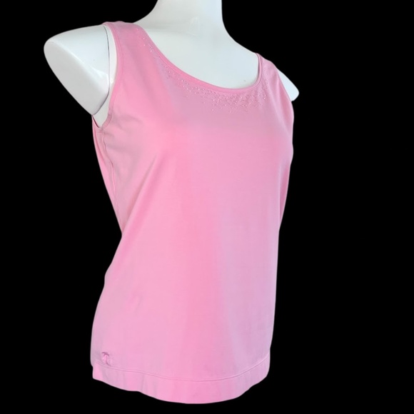 Tommy Bahama Beaded Embroidered Barbie Tank Top 🌸Host Pick🌸 - Picture 6 of 12